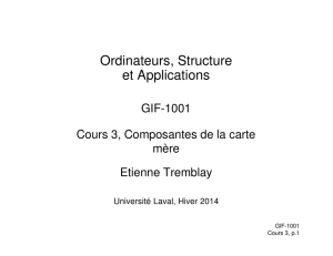 Ordinateurs, Structure et Applications