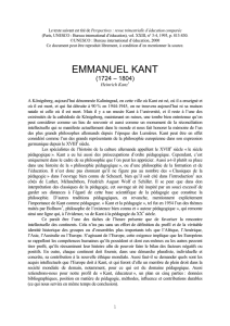 Emmanuel Kant - International Bureau of Education