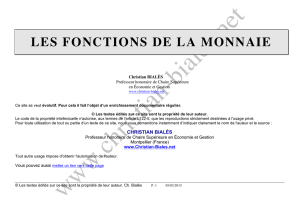 Les sept fonctions de la monnaie