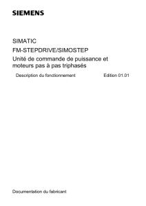 SIMATIC FM-STEPDRIVE/SIMOSTEP Unité de commande de