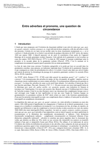 Entre adverbes et pronoms, une question de circonstance