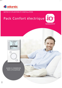 Notice pack confort electrique Atlantic
