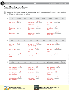 Corrigé 4e année