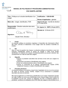 MANUEL DE POLITIQUES ET PROCÉDURES ADMINISTRATIVES