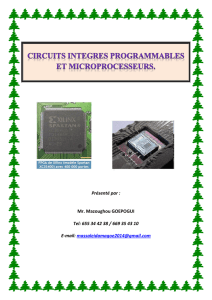 Circuits programmables et microprocesseurs