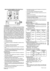 Shure FP22 User Guide French