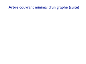 Arbre couvrant minimal d`un graphe (suite)
