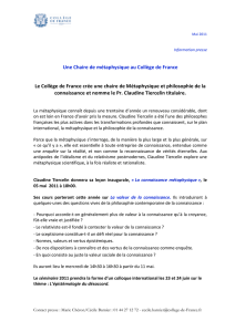 Dossier de presse - Collège de France