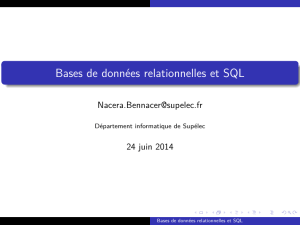 Bases de données relationnelles et SQL