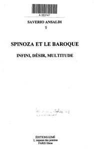 spinoza et le baroque