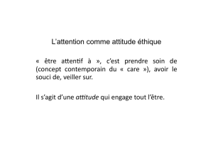 L`attention comme attitude éthique