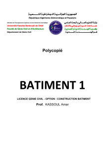 Polycopié - Université Hassiba Benbouali de Chlef