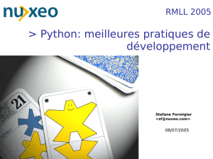 Python: meilleures pratiques de développement