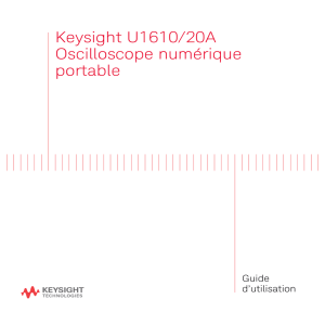 Keysight U1610/20A Oscilloscope numérique portable