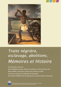 Traite négrière, esclavage, abolitions. Mémoires et histoire