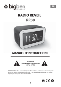 RR30 RADIO REVEIL