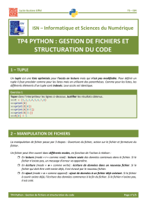 tp4 python : gestion de fichiers et structuration du code