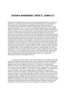 Lecture analytique ( Acte 2 , scène 2 )