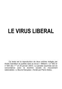 Le virus libéral - Œuvre française