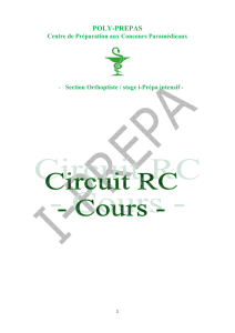 Physique. Cours circuit RC - Poly