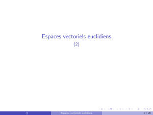 Espaces vectoriels euclidiens - Académie de Nancy-Metz
