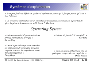 Systèmes d`exploitation - Thierry VAIRA Homepage