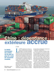 dépendance extérieure accrue