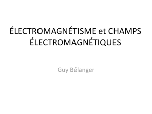 Électromagnétisme et champs électromagnétiques (Guy Bélanger)
