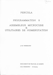 t92_063 PERCOLA Programmation 8, Assembleur - IPhT