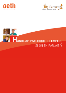 OETH - Handicap psychique et emploi