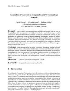 Annotation d`expressions temporelles et d