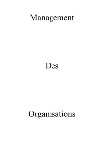 Management des organisations - Sen