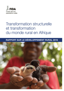 Transformation structurelle et transformation du monde rural