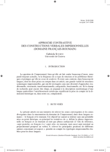 approche contrastive des constructions verbales