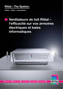 Ventilateurs de toit Rittal – l`efficacité sur vos armoires électriques et