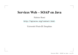 Services Web – SOAP en Java