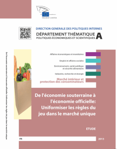 De l`économie souterraine à l`économie officielle