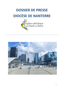 Dossier de presse - diocèse de Nanterre