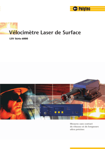 Vélocimètre Laser de Surface