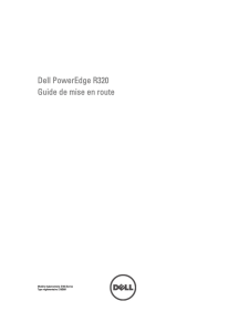 Dell PowerEdge R320 Guide de mise en route
