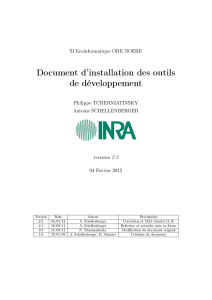 Document d`installation des outils de développement