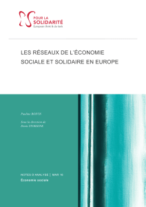 les réseaux de l`économie sociale et solidaire en europe