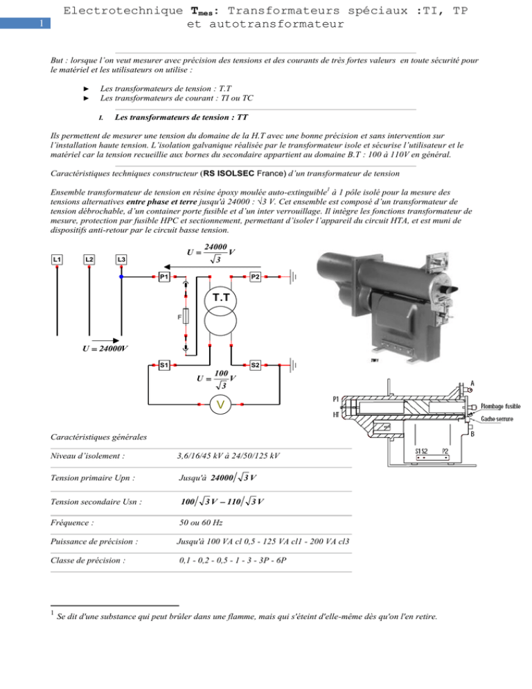 Transformateurs De Mesures