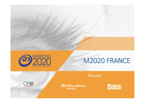 Synthèse étude Marketing 2020 France