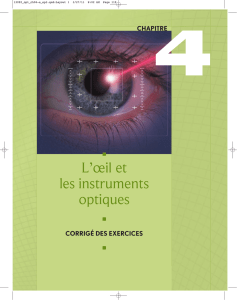 L`œil et les instruments optiques