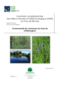 Inventaire complémentaire des milieux naturels d - Piré-sur