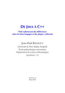 DE JAVA À C++