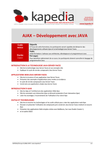 AJAX – Développement avec JAVA
