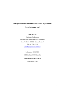 Le scepticisme du consommateur face à la publicité