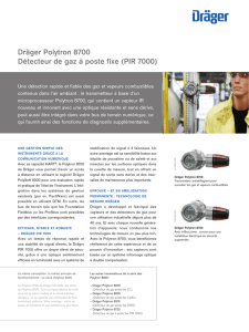 Dräger Polytron 8700 Détecteur de gaz à poste fixe (PIR 7000)